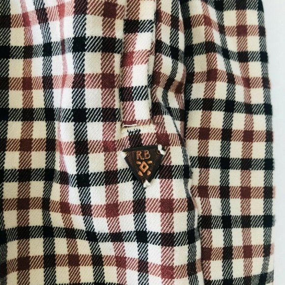 Scotch & Soda Belted Checked Pants Girls Size 12 With Waist Belt Tie - Picture 5 of 10